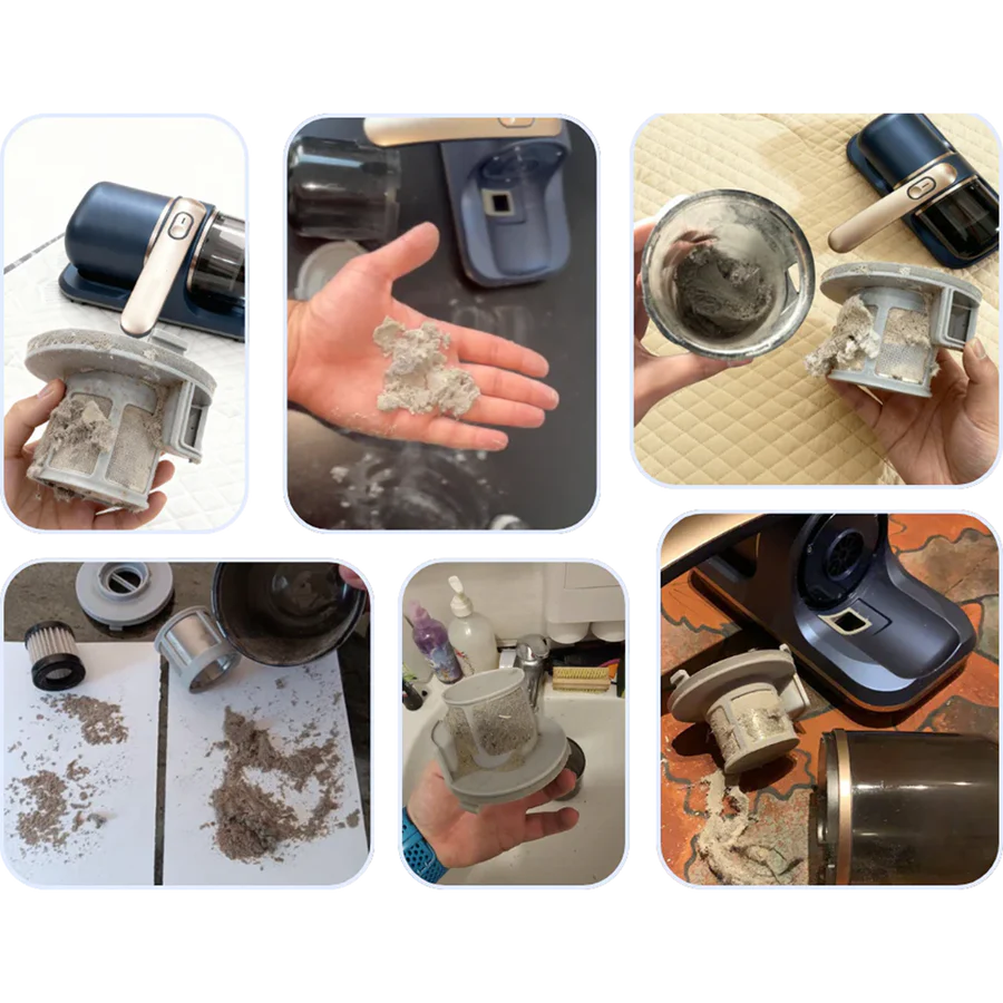 HEPA Filtration: prevents dust and allergens from being released back into the air